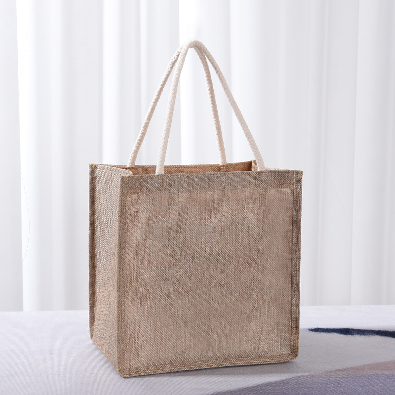 Women Bags Jute - حقيبة قطنية كبيرة السعة، حقيبة هدايا