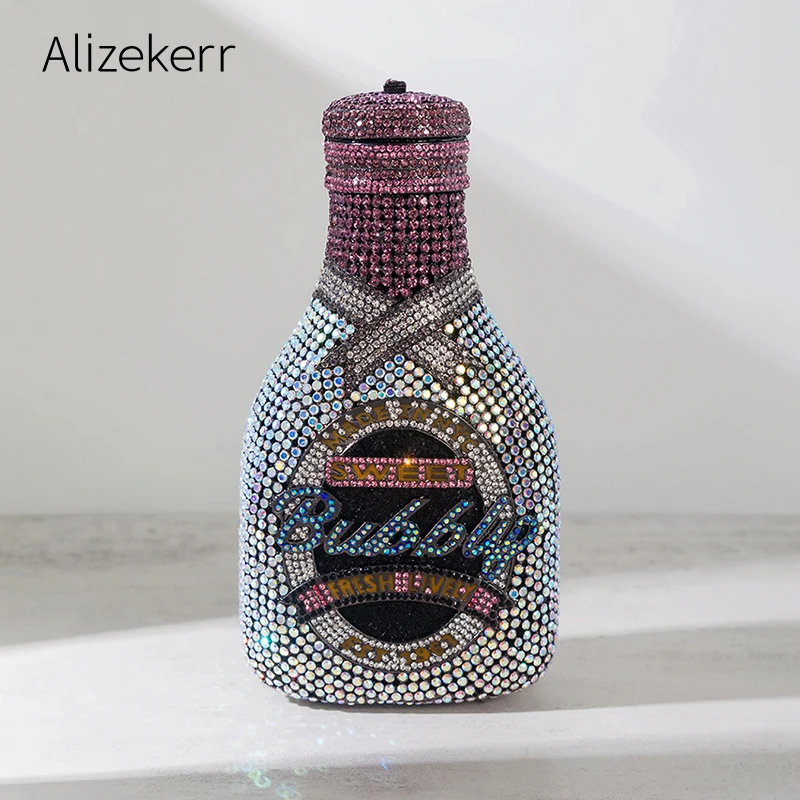 Women Bags Offers - Alizekerr زجاجة شمبانيا على شكل كريستال