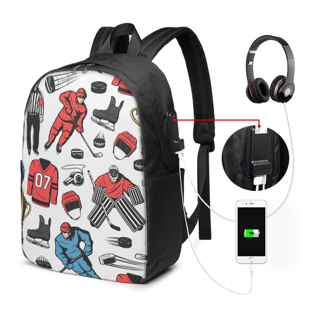 Womens Backpack - حقيبة ظهر للاعبين في لعبة هوكي