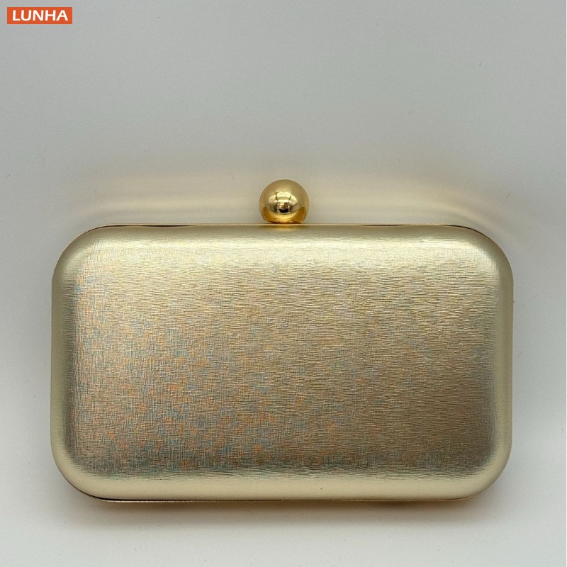 Women Bags Gold - حقائب سهرة عتيقة صندوق معدني حقيبة
