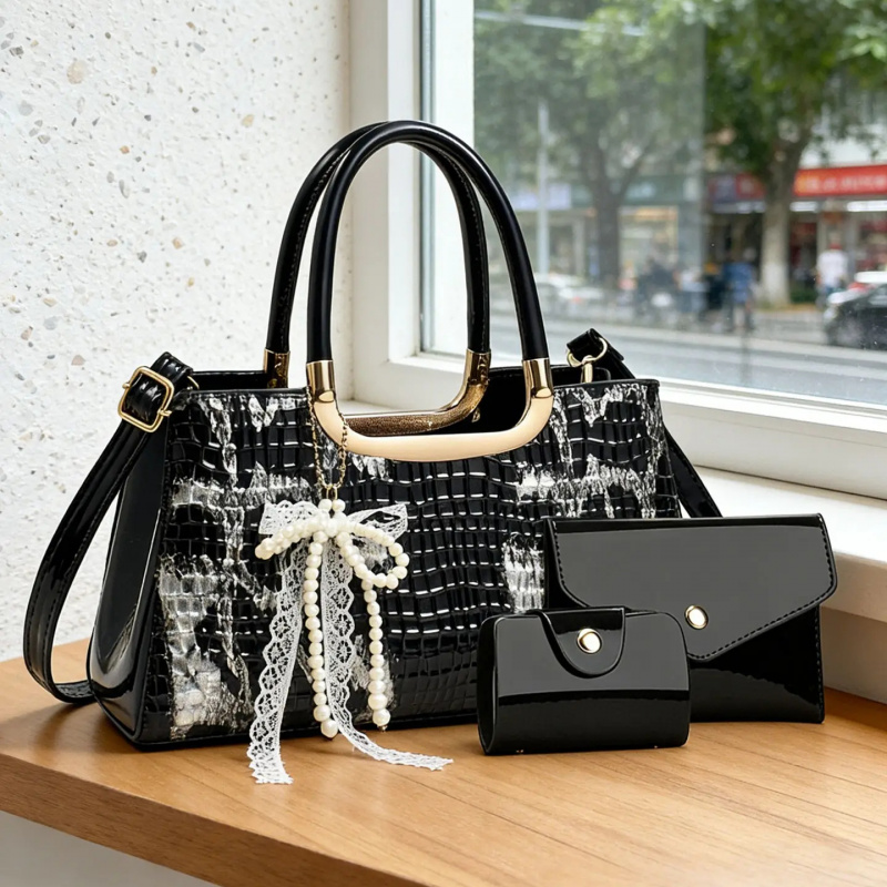 Women Bags Leather - مجموعة حقائب يد نسائية، حقيبة سهرة