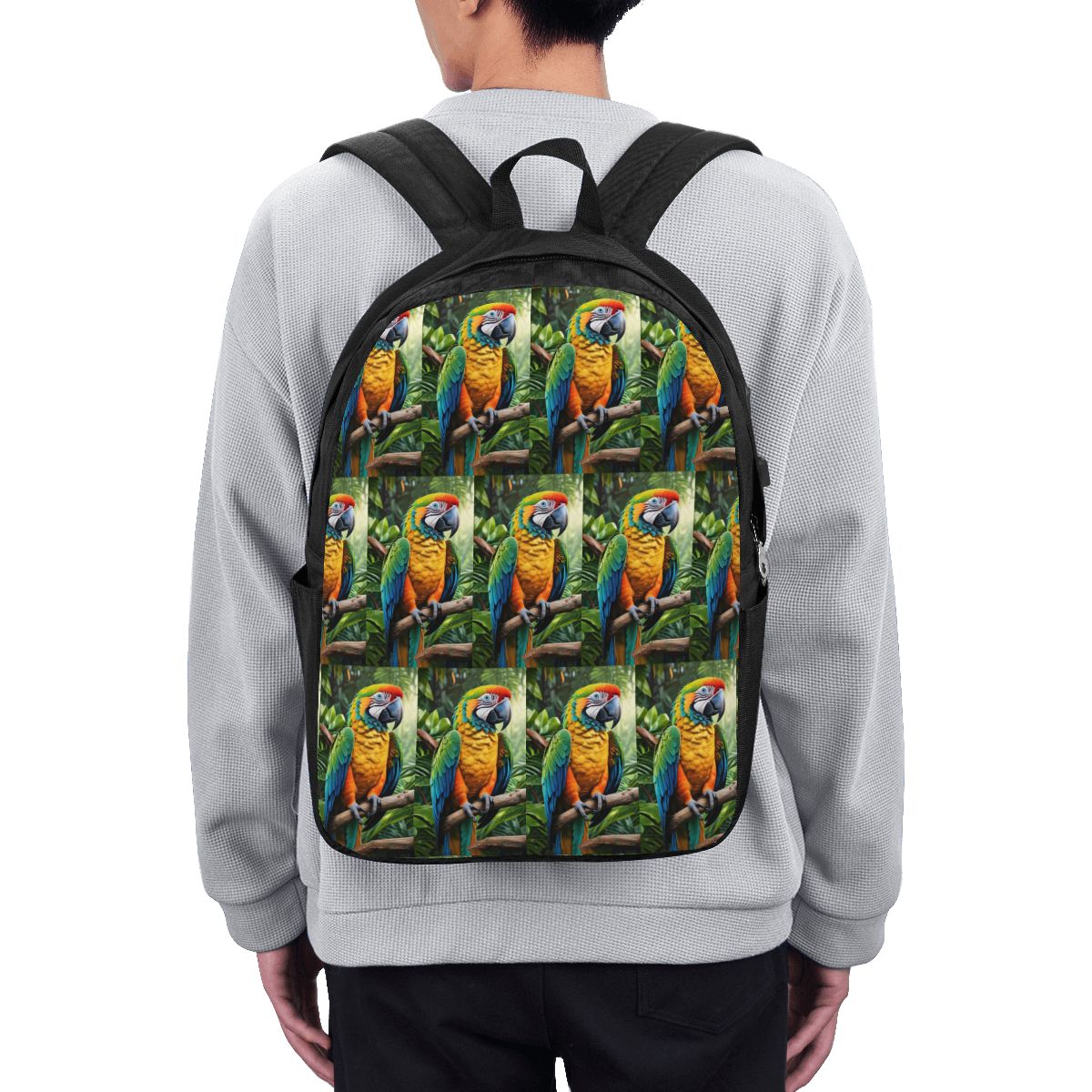 Womens Backpack - حقيبة ظهر لطيفة على شكل ببغاء