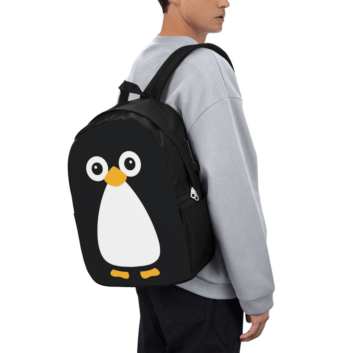 Womens Backpack - حقيبة ظهر لطيفة على شكل بطريق،