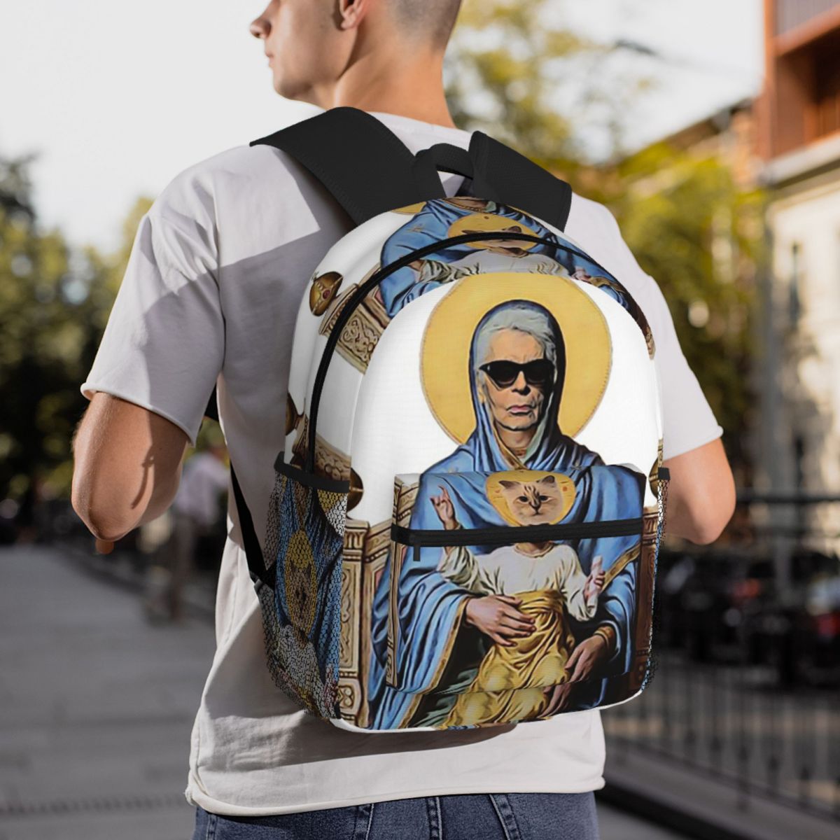 Women'S Karl Bags - حقيبة ظهر كارل هو فاشون بطبعة