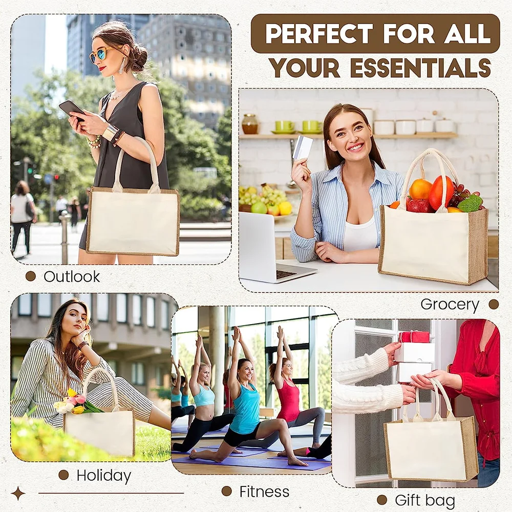 حقيبة الجوت العتيقة، حقيبة تسو - مراجعة Women Bags Jute وسعره