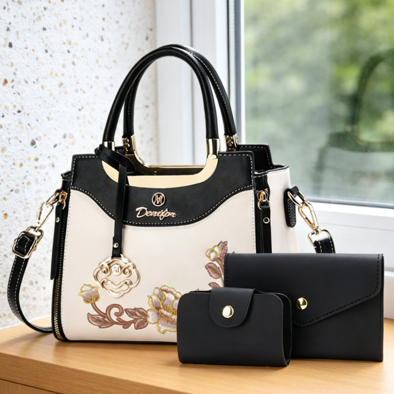 مجموعة من 3 حقائب يد مطرزة عال - مراجعة Women Bags For Work وسعره