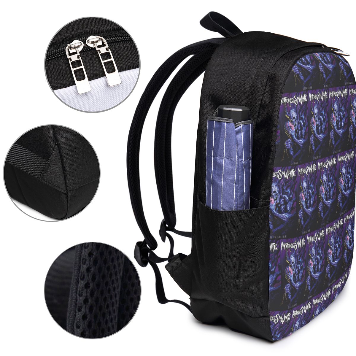 حقيبة ظهر بيضاء من Motionless  - مراجعة Womens Backpack وسعره