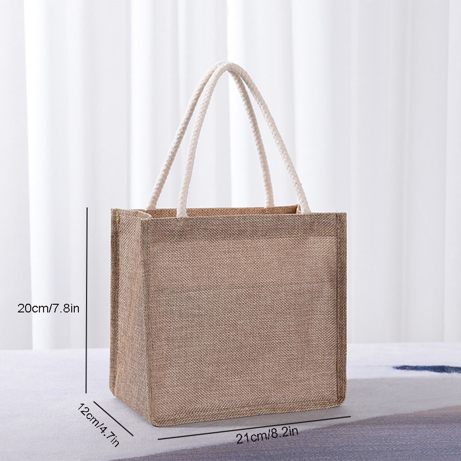 حقيبة قطنية كبيرة السعة، حقيبة - مراجعة Women Bags Jute وسعره
