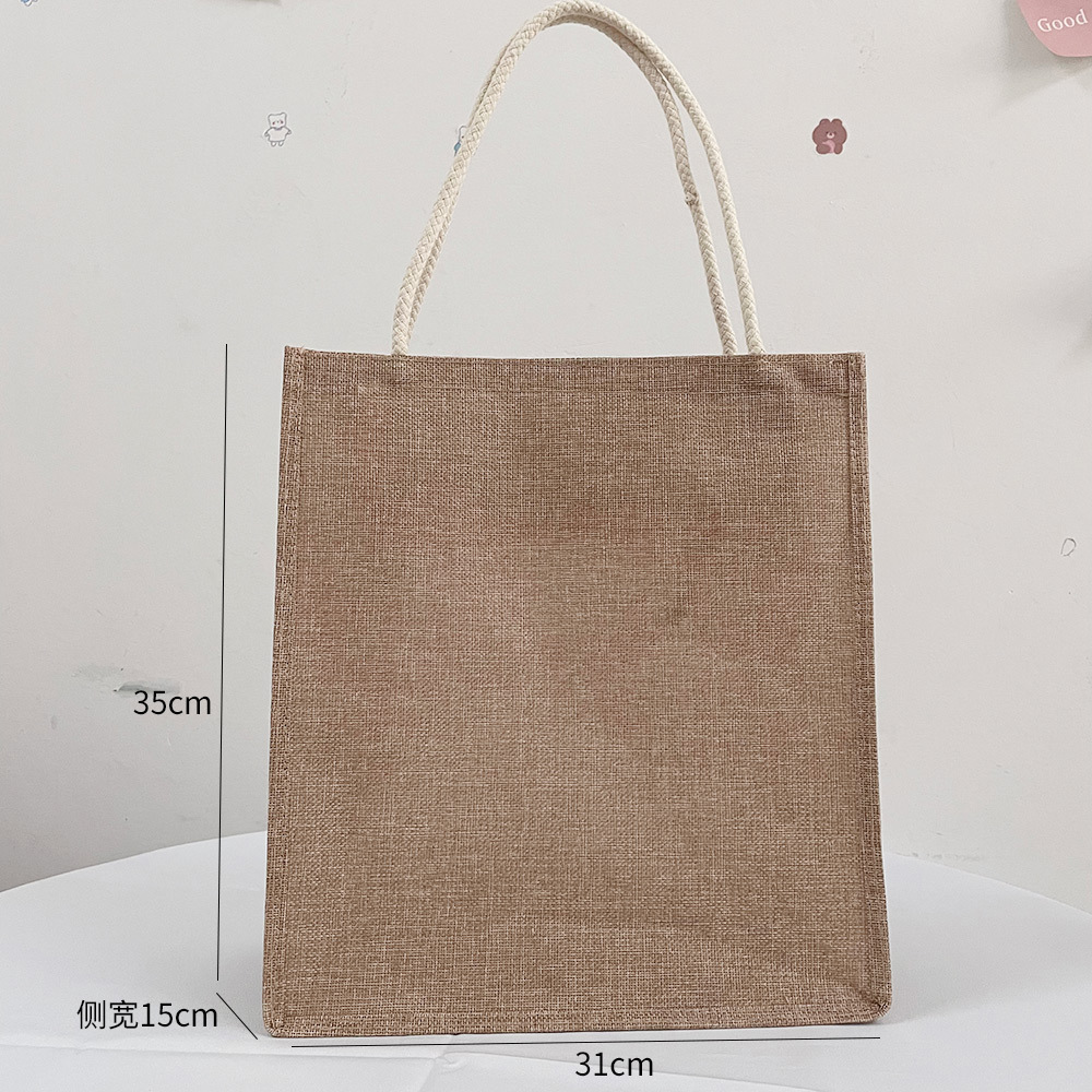 حقيبة قطنية كبيرة السعة، حقيبة - مراجعة Women Bags Jute وسعره