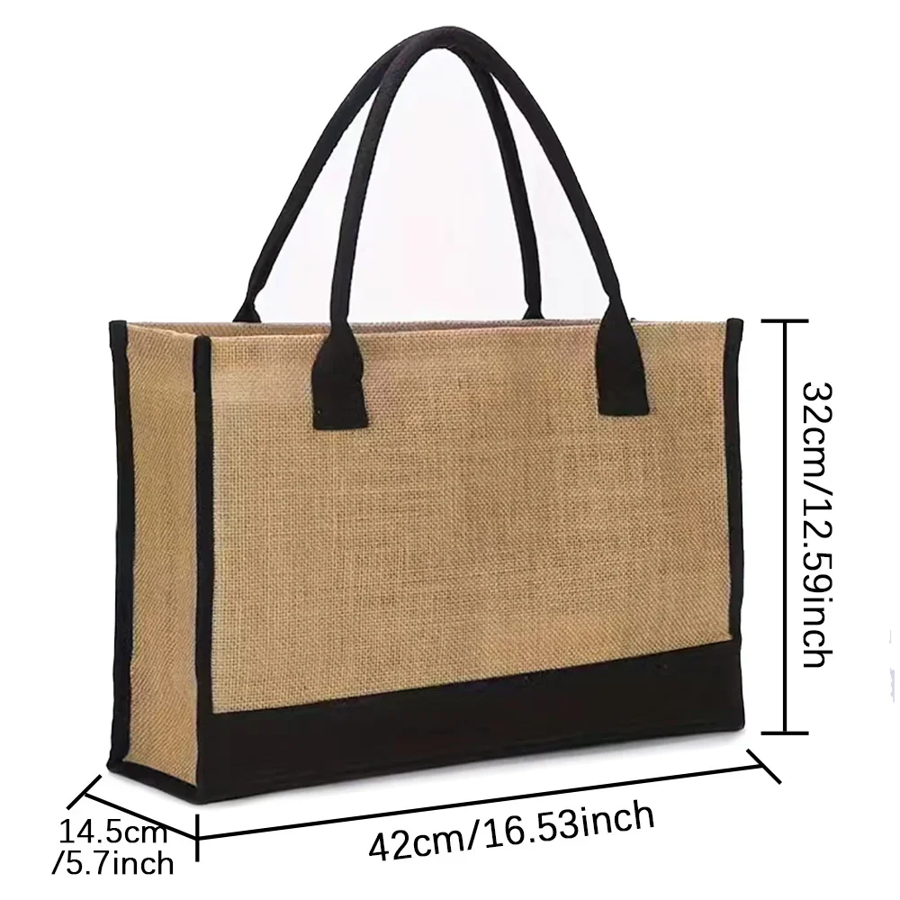 حقيبة تسوق من الجوت للسيدات، ح - مراجعة Women Bags Jute وسعره