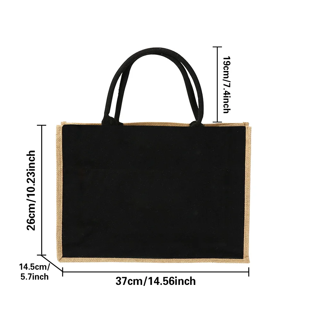 حقيبة تسوق من الكتان بنمط السا - مراجعة Women Bags Jute وسعره