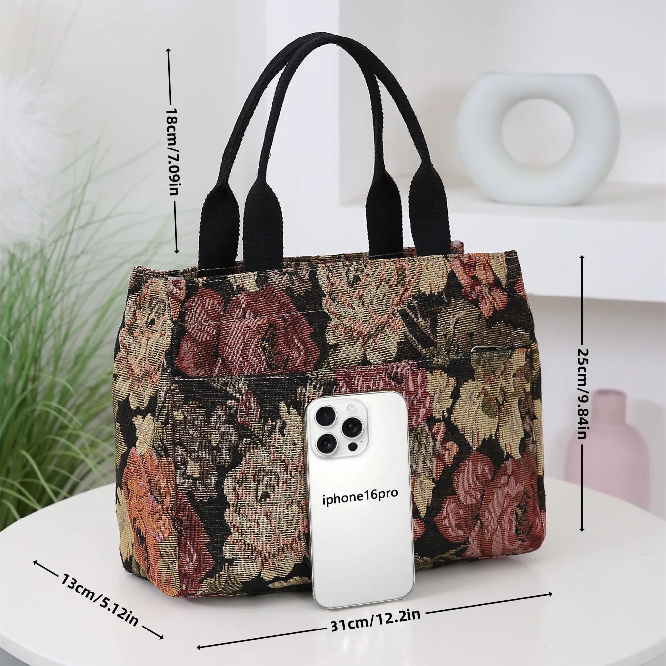 حقيبة يد نسائية بطبعة زهور، حق - مراجعة Women Bags Offers وسعره