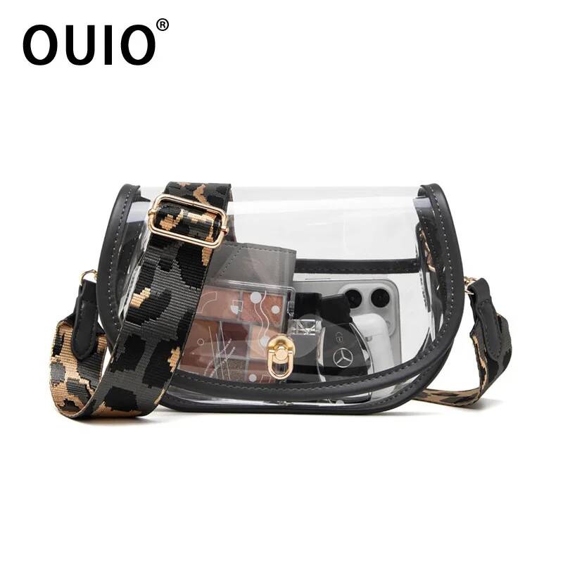 حقيبة هاتف OUIO عصرية شفافة من - مراجعة Women Bags Gold وسعره