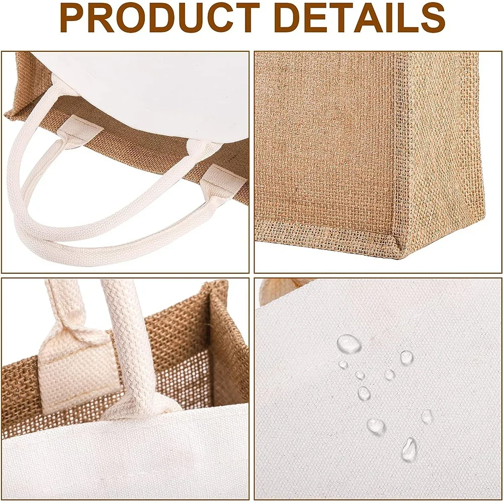 حقيبة تسوق محمولة صديقة للبيئة - مراجعة Women Bags Jute وسعره