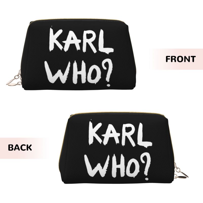 حقيبة مكياج جلدية مطبوعة من كا - مراجعة Women'S Karl Bags وسعره