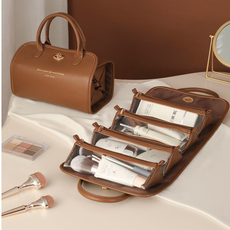 حقيبة مكياج 4 في 1، منظم مستحض - مراجعة Women Vanity Bags وسعره