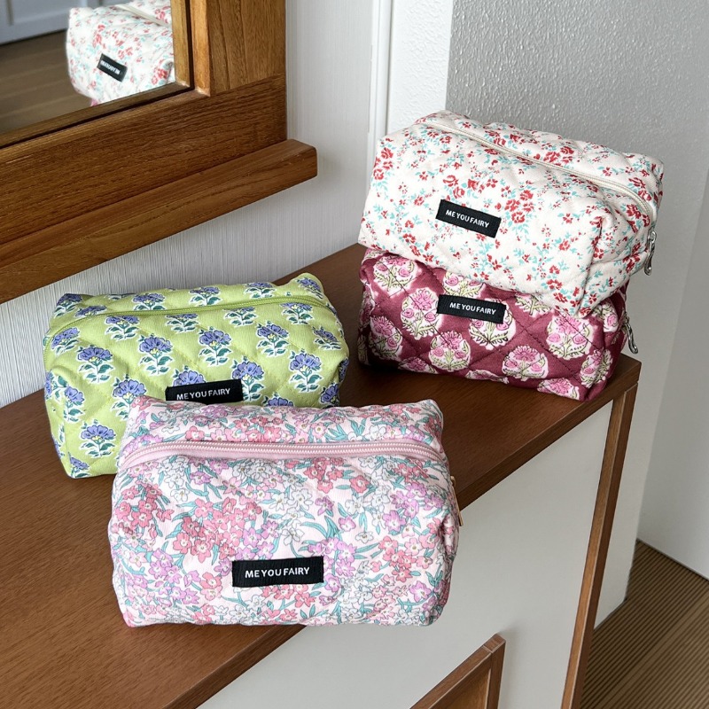 2025 خمر الأزهار الغرور حالة ا - مراجعة Women Vanity Bags وسعره