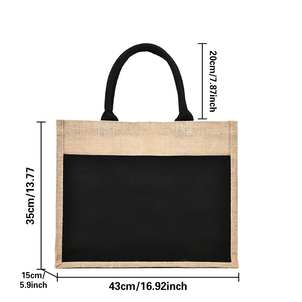 حمل حقيبة قابلة لإعادة الاستخد - مراجعة Women Bags Jute وسعره