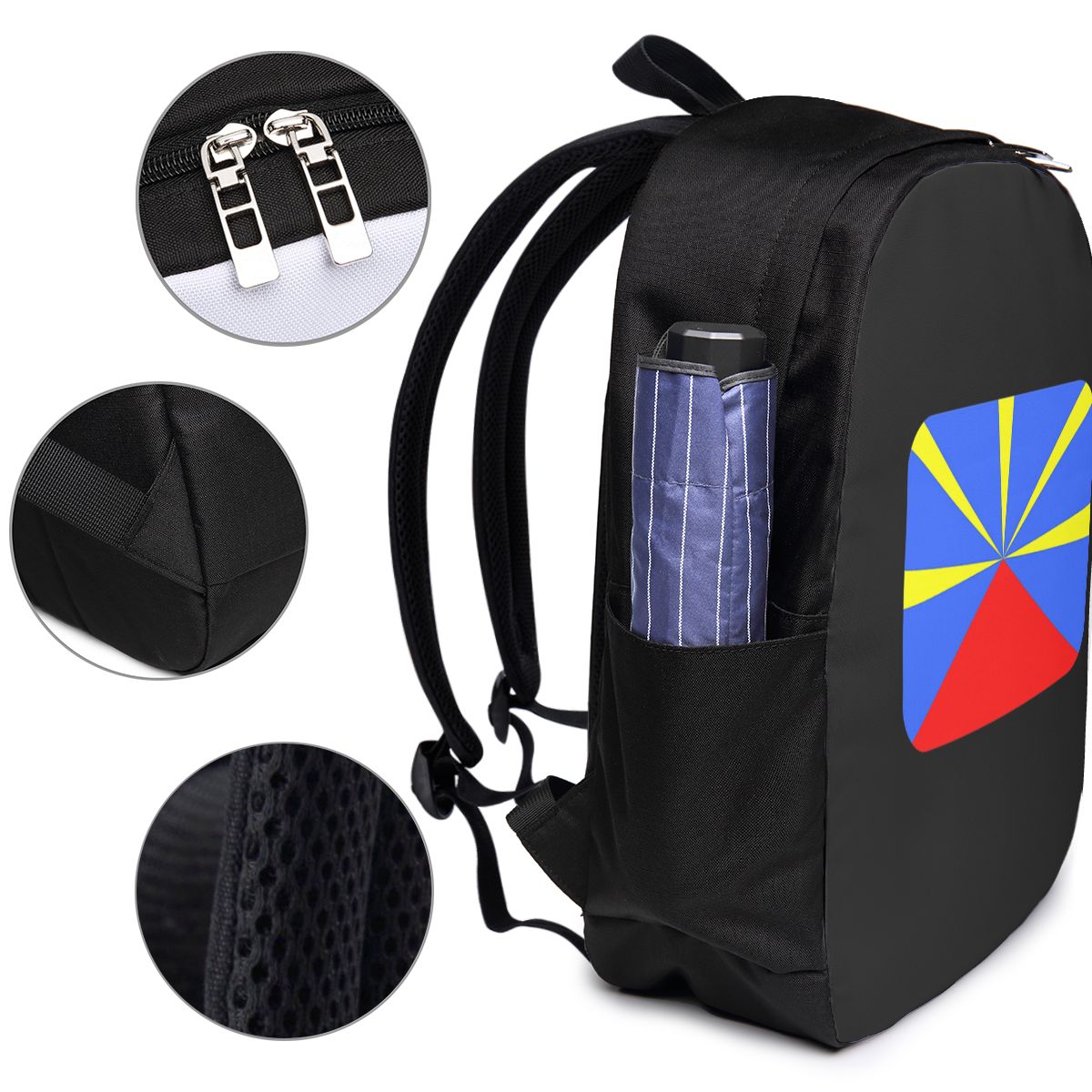 حقيبة ظهر بعلم جزيرة ريونيون 9 - مراجعة Womens Backpack وسعره