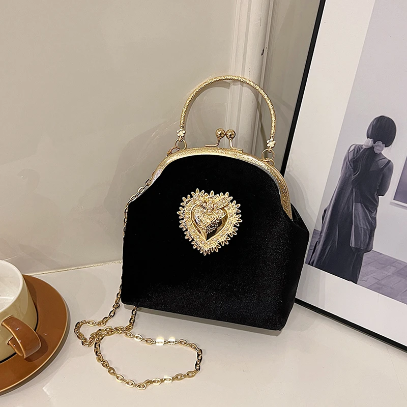 سلاسل المخملية الإطار القلب عش - مراجعة Women Bags Sale وسعره