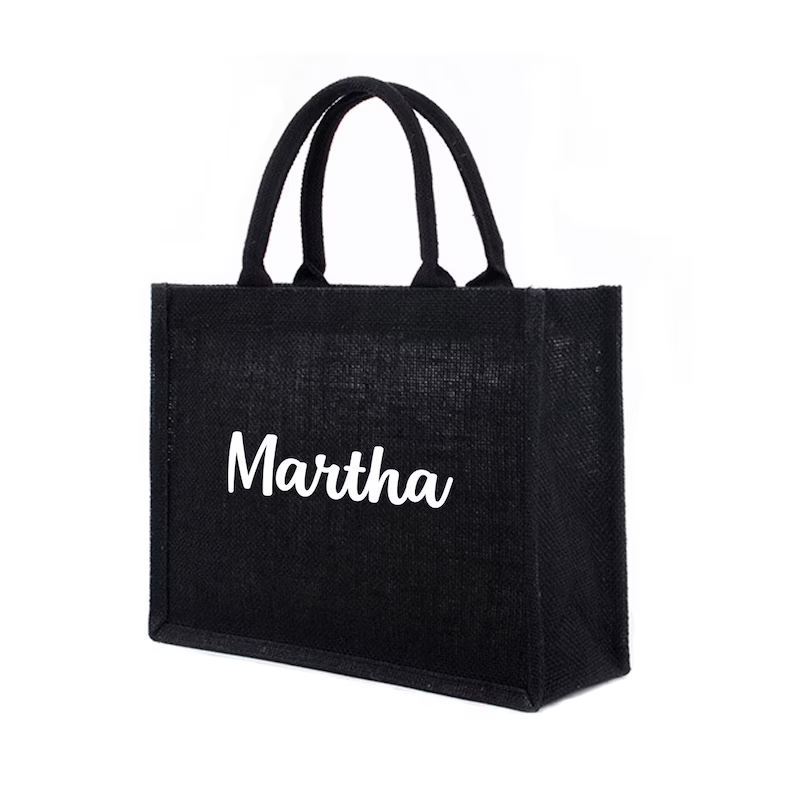 شخصية الأسود الخيش حمل الحقائب - مراجعة Women Bags Jute وسعره