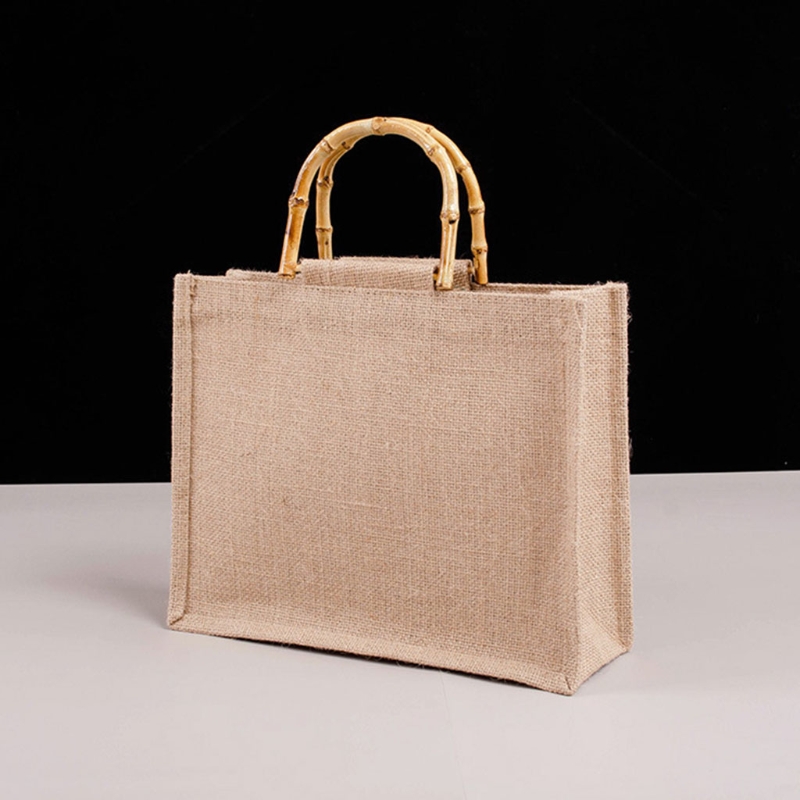 المحمولة الخيش حقيبة التسوق جو - مراجعة Women Bags Jute وسعره