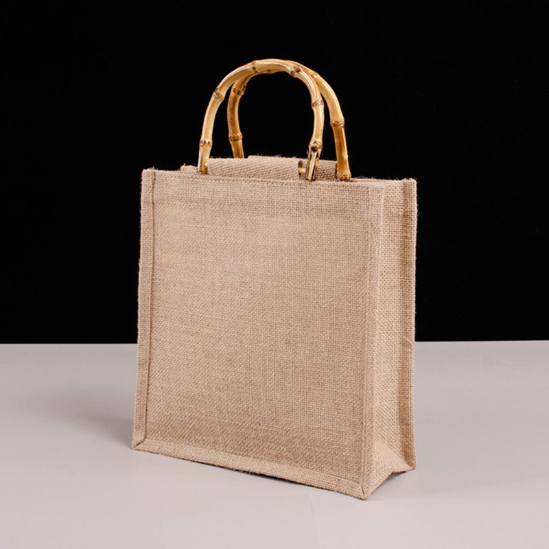 المحمولة الخيش حقيبة التسوق جو - مراجعة Women Bags Jute وسعره