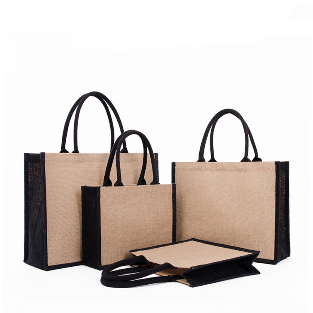 حقيبة تسوق من الخيش صديقة للبي - مراجعة Women Bags Jute وسعره