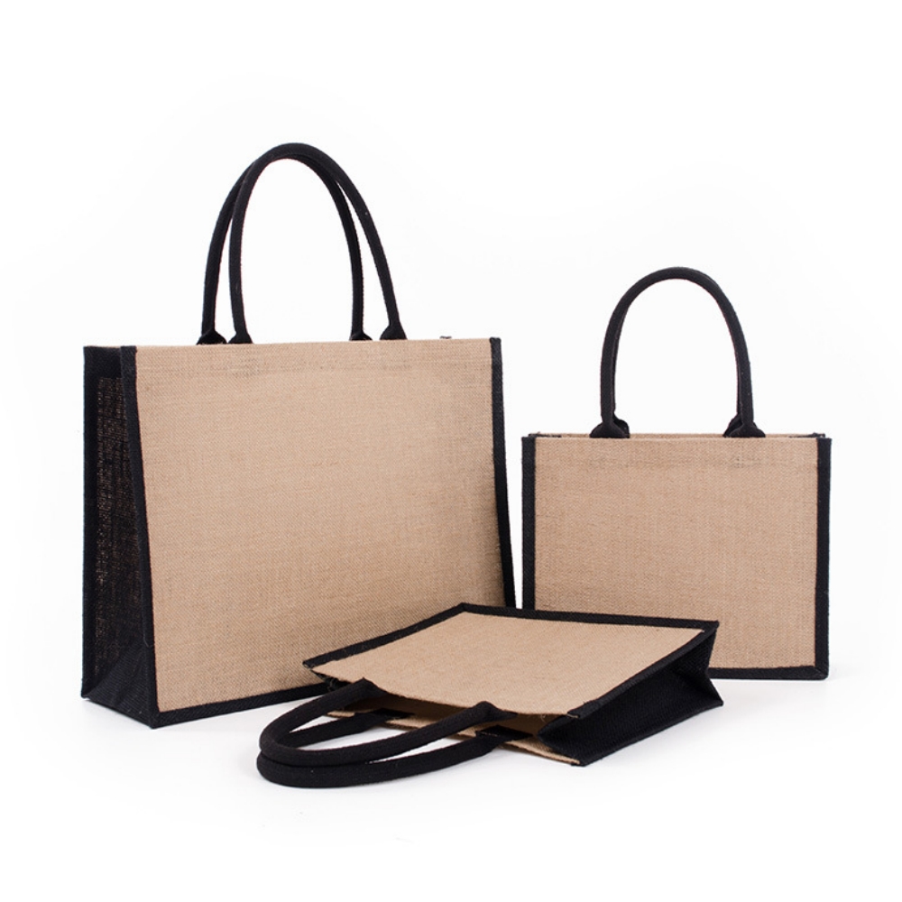 حقيبة تسوق من الخيش صديقة للبي - مراجعة Women Bags Jute وسعره