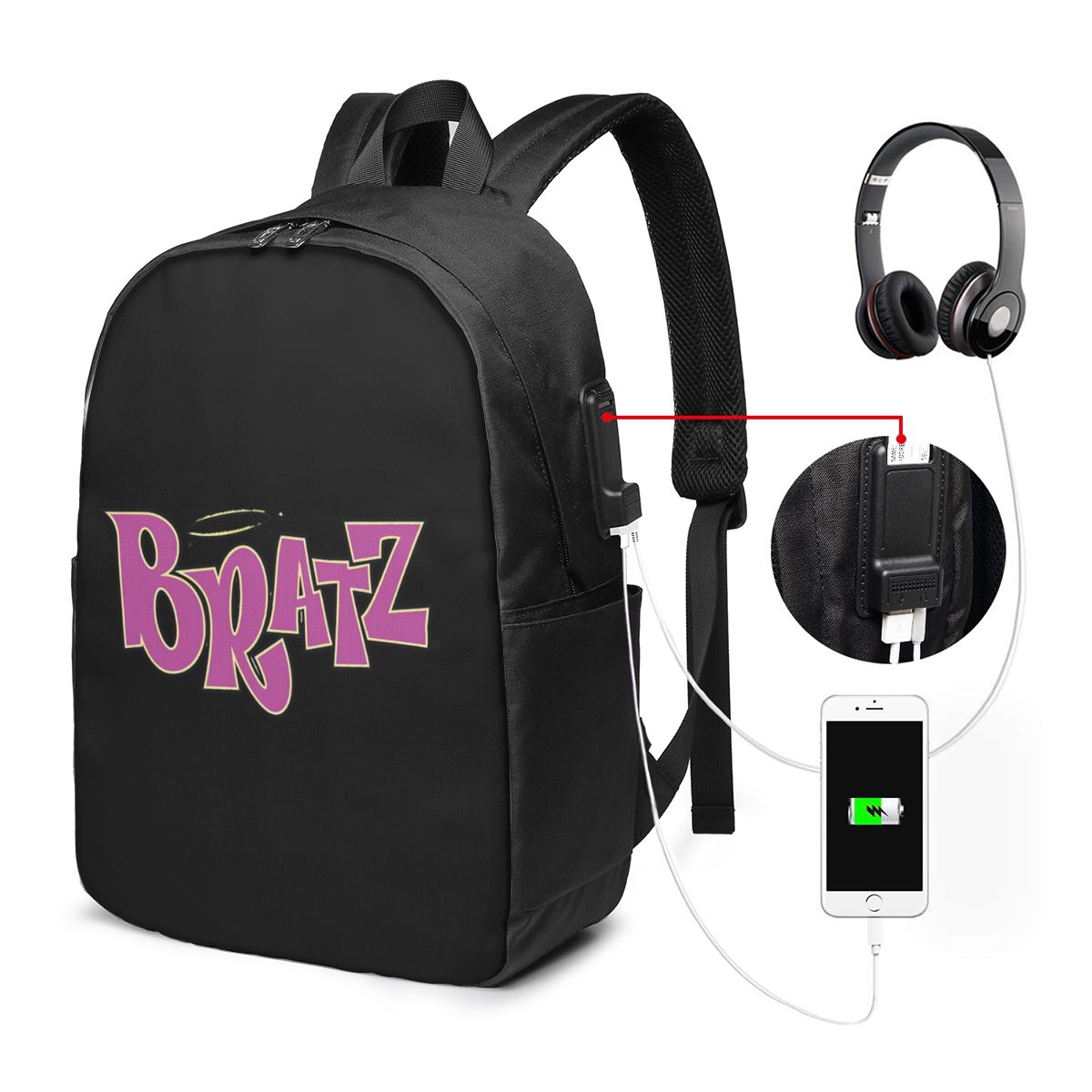 حقيبة ظهر بشعار براتز، حقيبة س - مراجعة Womens Backpack وسعره