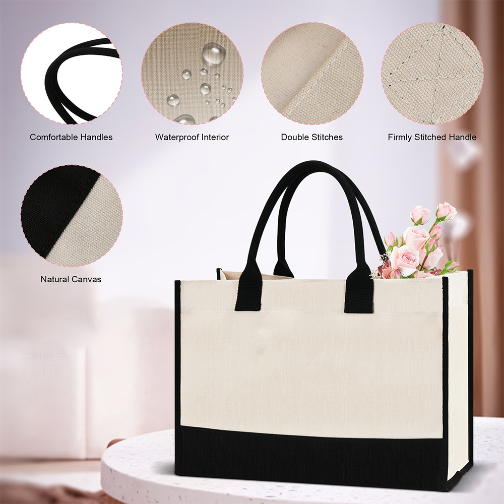 حقيبة يد نسائية قابلة لإعادة ا - مراجعة Women Bags Jute وسعره